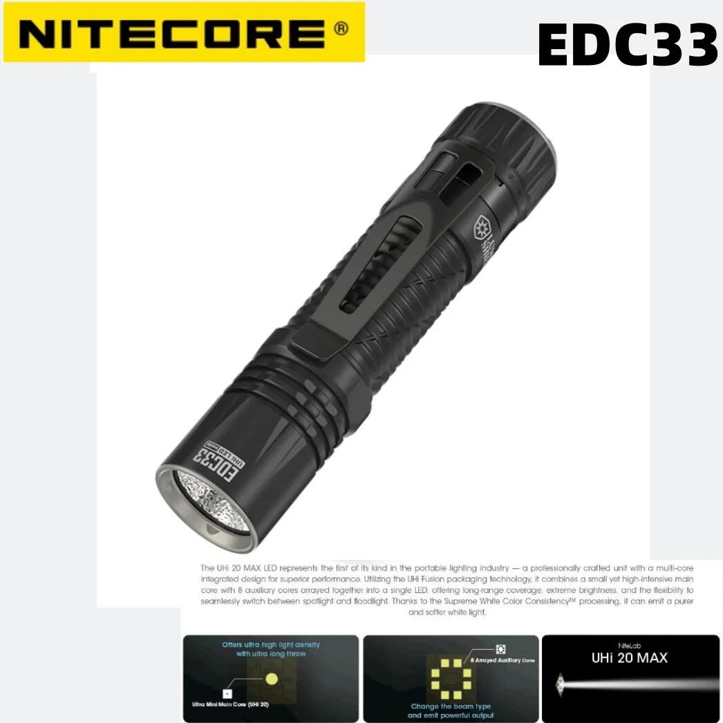 NITECORE USB-C  ġ Ʈ,  UHi 20 LED , 450   , 4000mAh ͸, EDC33, 4000 